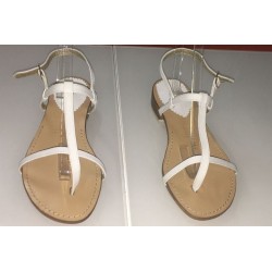 Sandali in pelle bianca