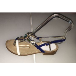 Sandali gioiello in colore blu