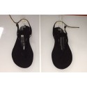 Sandali in pelle colore nera