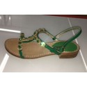 Sandali gioiello in colore verde
