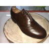 Oxford in Pelle di Vitello spazzolato in colore marrone